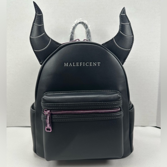 Loungefly Disney Sleeping Beauty Maleficent Minimalist Figural Mini Backpack - Picture 6 of 9